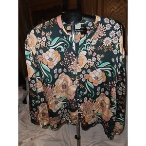 Ryegrass Button Up Blouse. Size XL. Boho, Vintage,Lagonlook, Cottagecore,...